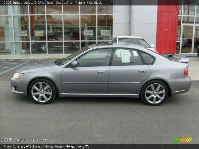 Quartz Silver Metallic / Off Black 2008 Subaru Legacy 3.0R Limited