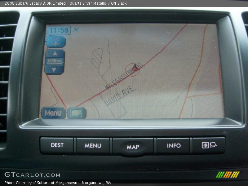 Navigation of 2008 Legacy 3.0R Limited