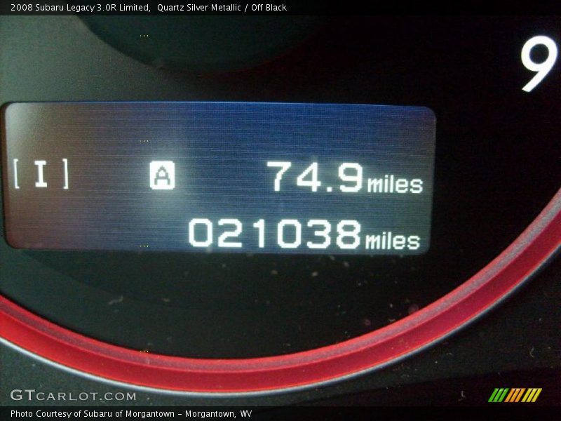 Quartz Silver Metallic / Off Black 2008 Subaru Legacy 3.0R Limited