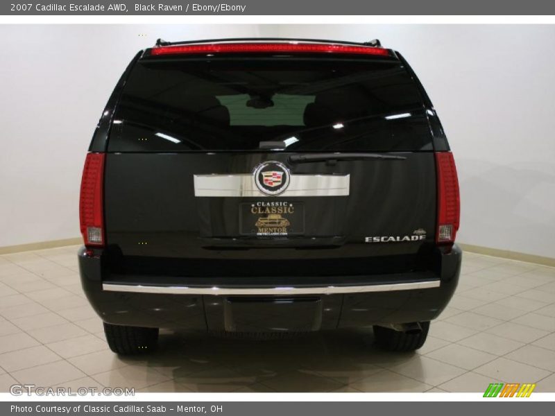 Black Raven / Ebony/Ebony 2007 Cadillac Escalade AWD