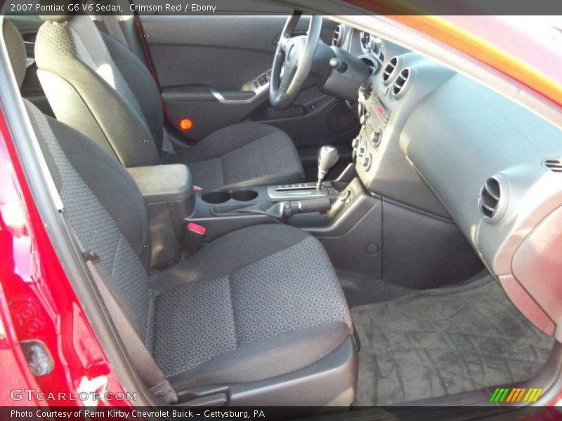 Crimson Red / Ebony 2007 Pontiac G6 V6 Sedan