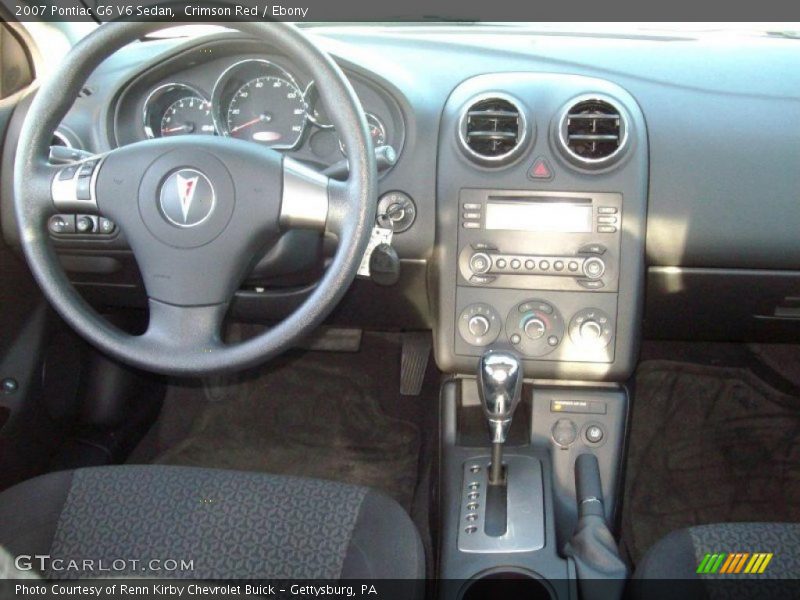 Crimson Red / Ebony 2007 Pontiac G6 V6 Sedan