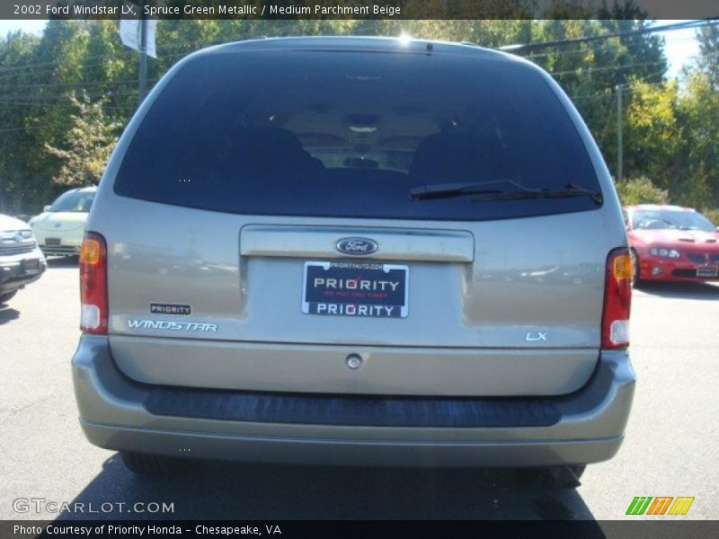 Spruce Green Metallic / Medium Parchment Beige 2002 Ford Windstar LX