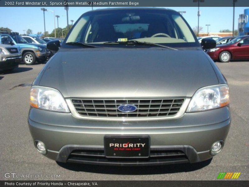 Spruce Green Metallic / Medium Parchment Beige 2002 Ford Windstar LX