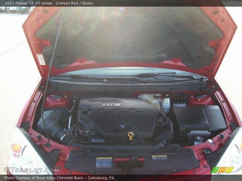 Crimson Red / Ebony 2007 Pontiac G6 V6 Sedan