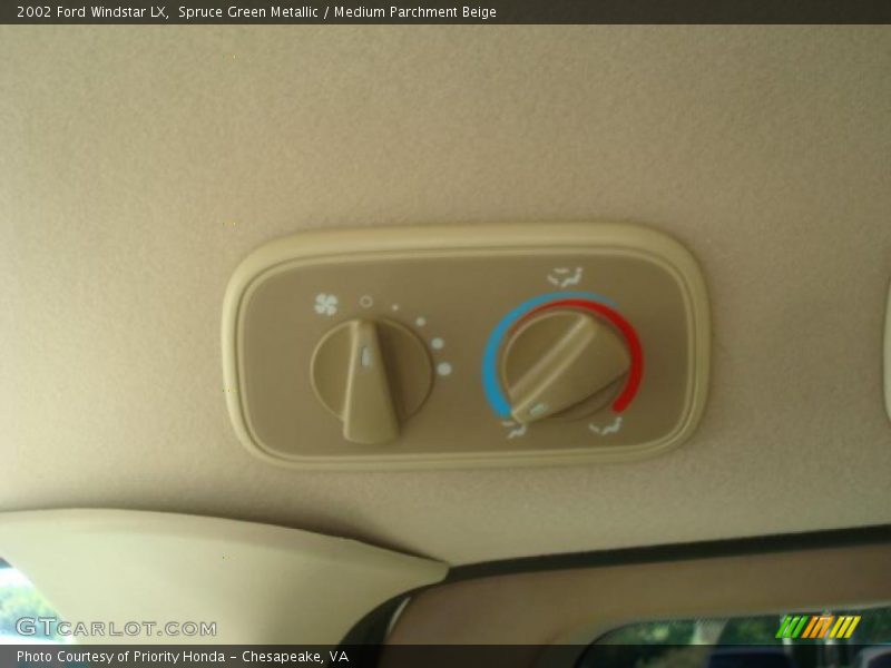 Controls of 2002 Windstar LX