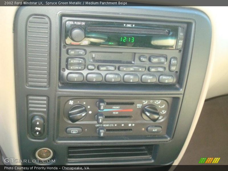 Controls of 2002 Windstar LX