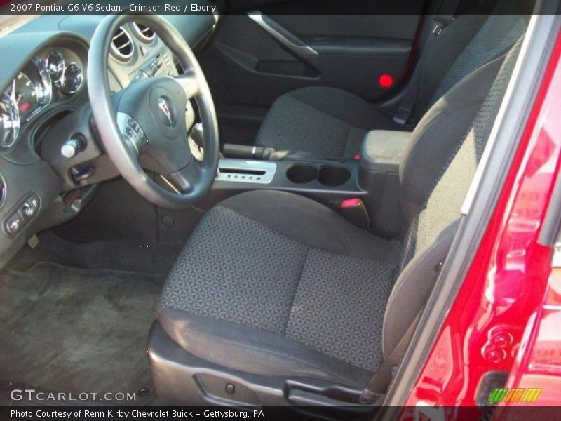  2007 G6 V6 Sedan Ebony Interior