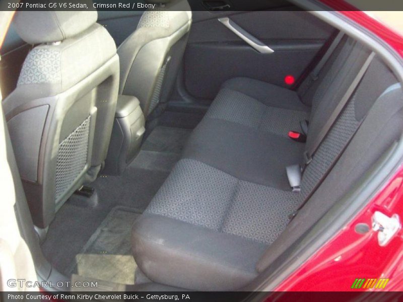  2007 G6 V6 Sedan Ebony Interior