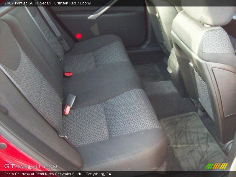 Crimson Red / Ebony 2007 Pontiac G6 V6 Sedan