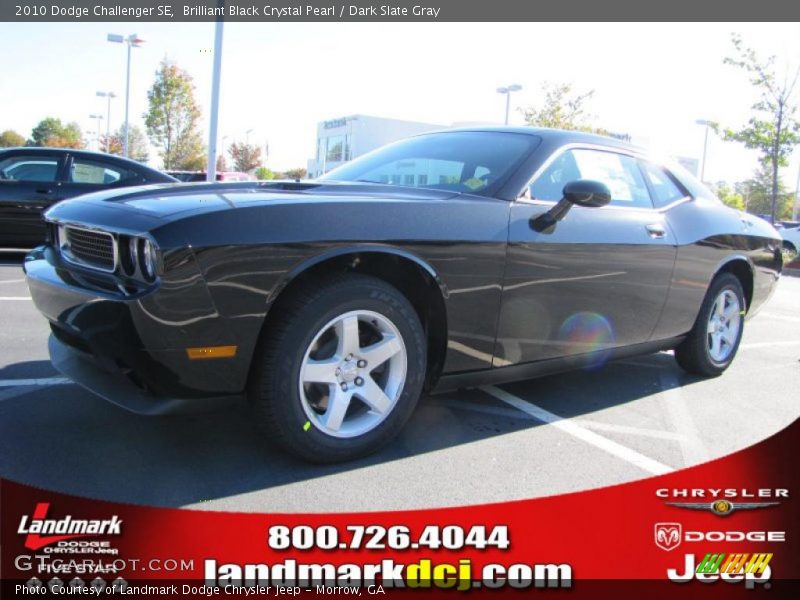 Brilliant Black Crystal Pearl / Dark Slate Gray 2010 Dodge Challenger SE