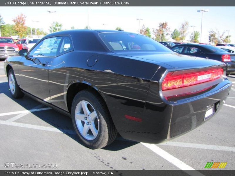 Brilliant Black Crystal Pearl / Dark Slate Gray 2010 Dodge Challenger SE