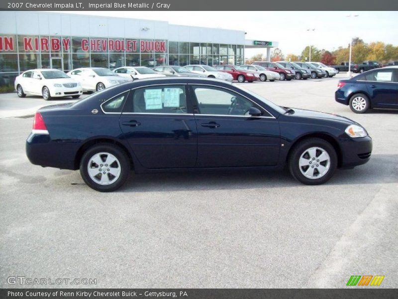 Imperial Blue Metallic / Gray 2007 Chevrolet Impala LT