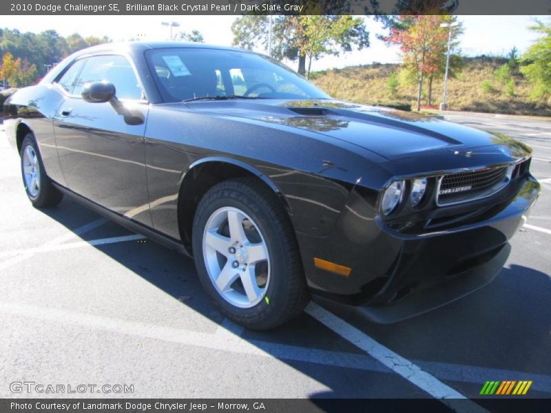 Brilliant Black Crystal Pearl / Dark Slate Gray 2010 Dodge Challenger SE
