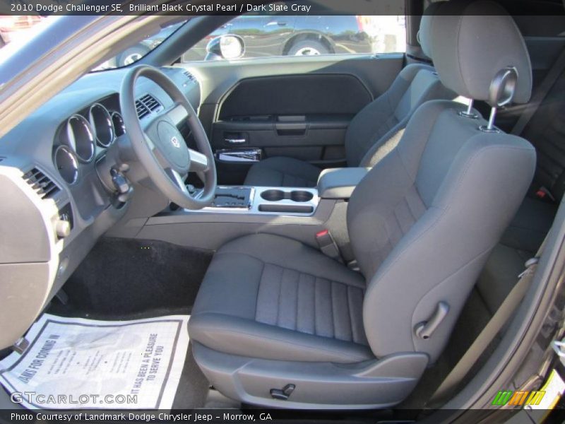 Brilliant Black Crystal Pearl / Dark Slate Gray 2010 Dodge Challenger SE
