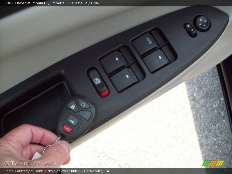 Imperial Blue Metallic / Gray 2007 Chevrolet Impala LT