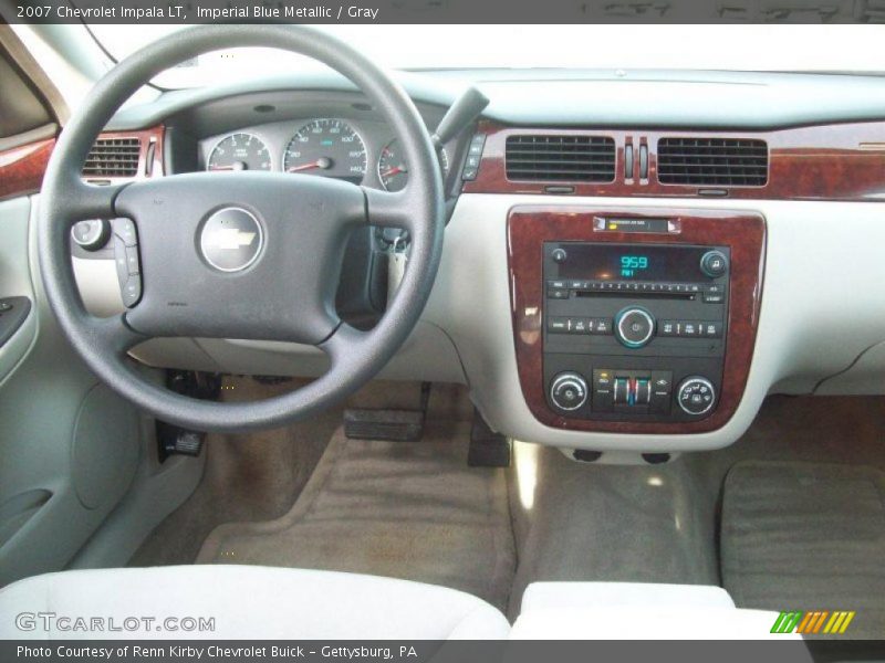 Imperial Blue Metallic / Gray 2007 Chevrolet Impala LT