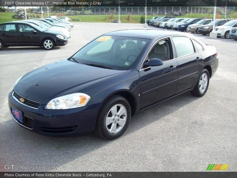 Imperial Blue Metallic / Gray 2007 Chevrolet Impala LT