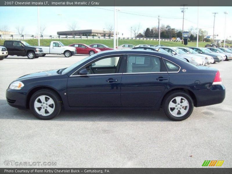 Imperial Blue Metallic / Gray 2007 Chevrolet Impala LT