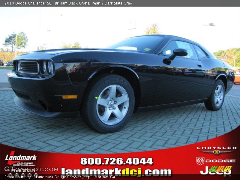 Brilliant Black Crystal Pearl / Dark Slate Gray 2010 Dodge Challenger SE