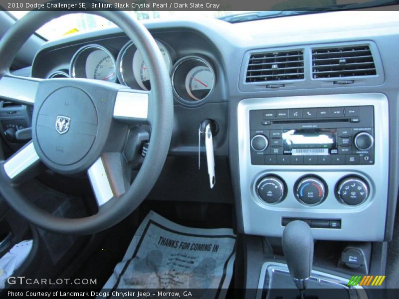 Brilliant Black Crystal Pearl / Dark Slate Gray 2010 Dodge Challenger SE