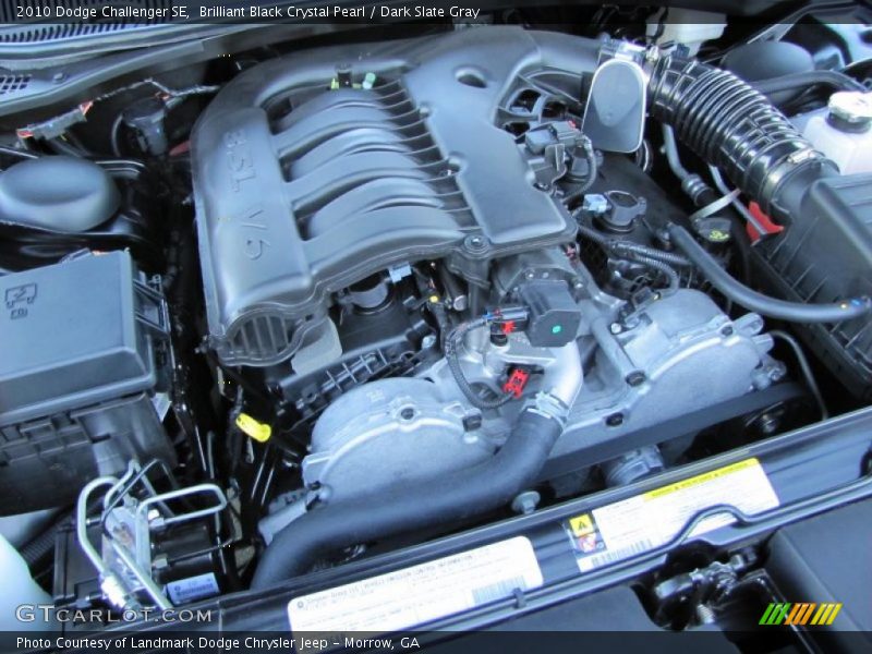 Brilliant Black Crystal Pearl / Dark Slate Gray 2010 Dodge Challenger SE