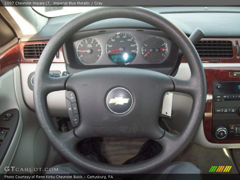 Imperial Blue Metallic / Gray 2007 Chevrolet Impala LT