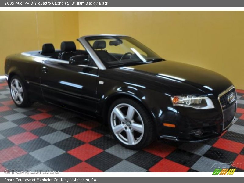 Brilliant Black / Black 2009 Audi A4 3.2 quattro Cabriolet