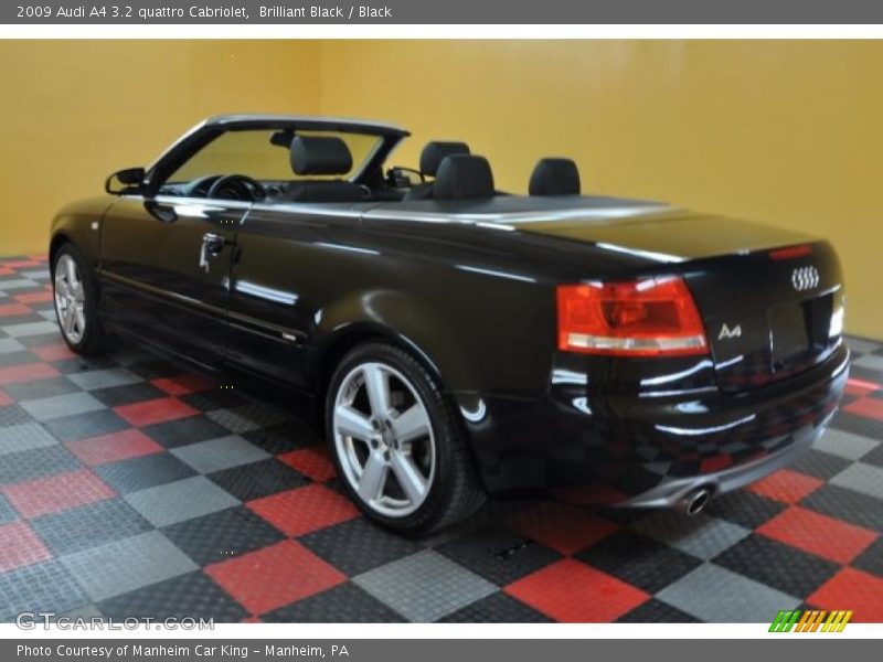 Brilliant Black / Black 2009 Audi A4 3.2 quattro Cabriolet