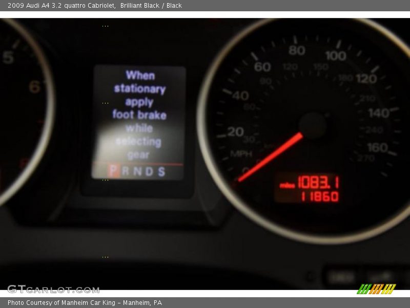 Brilliant Black / Black 2009 Audi A4 3.2 quattro Cabriolet