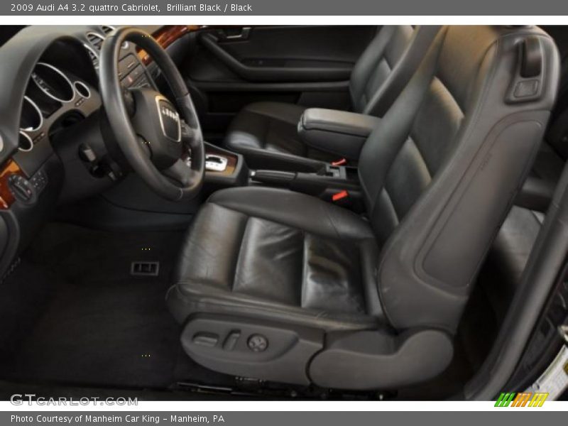  2009 A4 3.2 quattro Cabriolet Black Interior