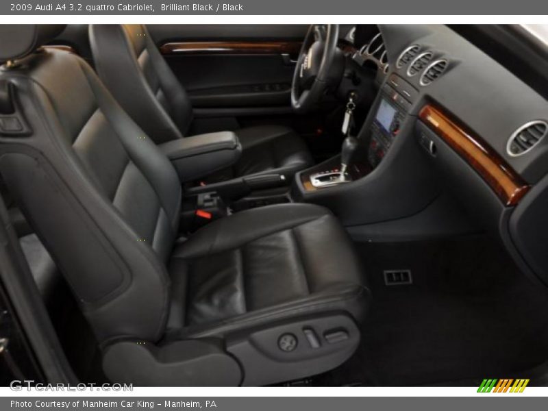  2009 A4 3.2 quattro Cabriolet Black Interior