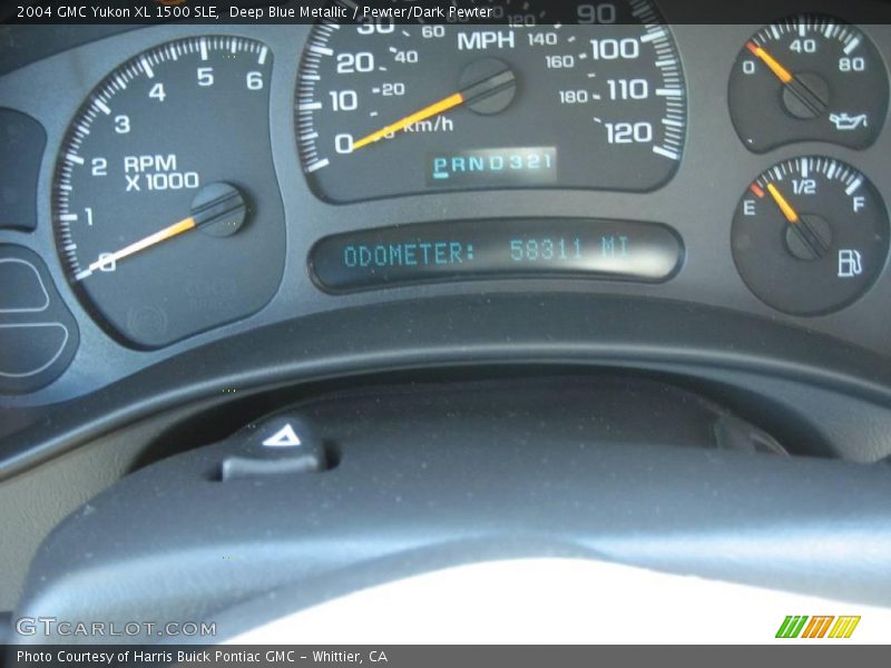 Deep Blue Metallic / Pewter/Dark Pewter 2004 GMC Yukon XL 1500 SLE