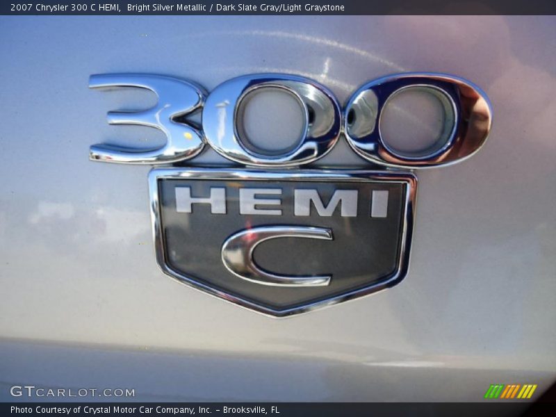 Bright Silver Metallic / Dark Slate Gray/Light Graystone 2007 Chrysler 300 C HEMI
