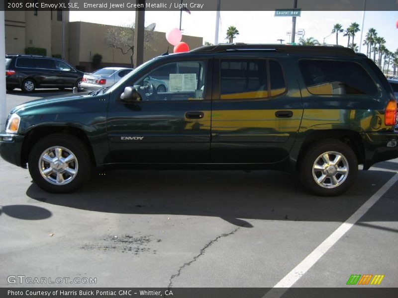 Emerald Jewel Green Metallic / Light Gray 2005 GMC Envoy XL SLE