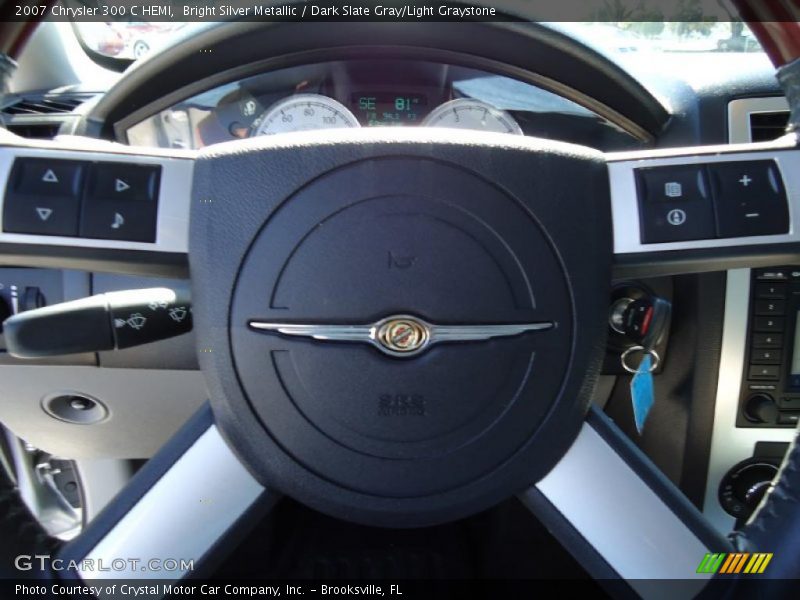 Bright Silver Metallic / Dark Slate Gray/Light Graystone 2007 Chrysler 300 C HEMI
