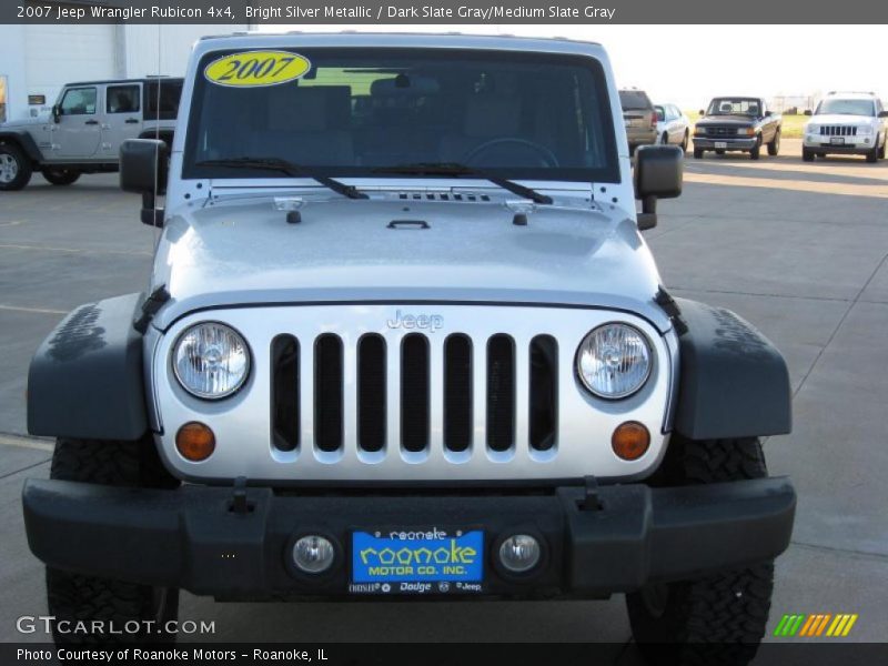 Bright Silver Metallic / Dark Slate Gray/Medium Slate Gray 2007 Jeep Wrangler Rubicon 4x4