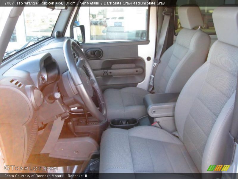 Bright Silver Metallic / Dark Slate Gray/Medium Slate Gray 2007 Jeep Wrangler Rubicon 4x4