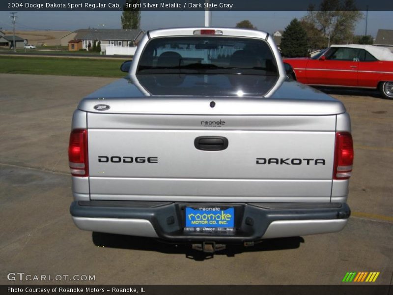 Bright Silver Metallic / Dark Slate Gray 2004 Dodge Dakota Sport Regular Cab