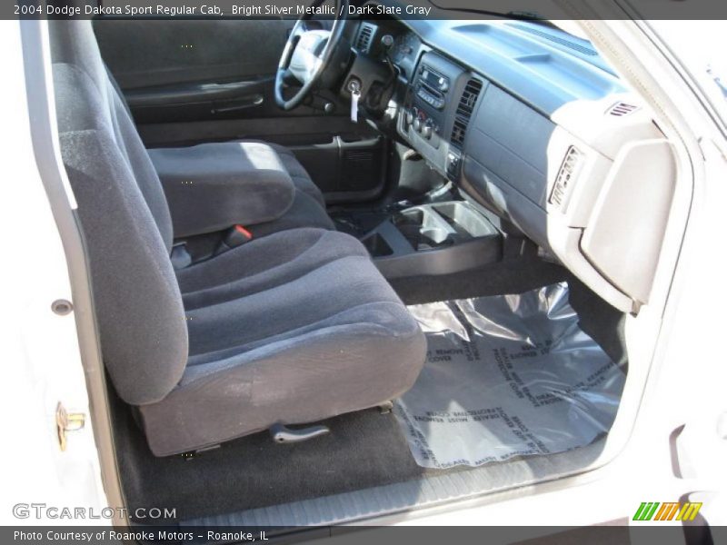 Bright Silver Metallic / Dark Slate Gray 2004 Dodge Dakota Sport Regular Cab