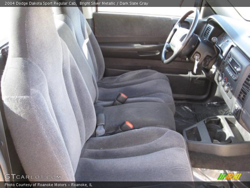 Bright Silver Metallic / Dark Slate Gray 2004 Dodge Dakota Sport Regular Cab