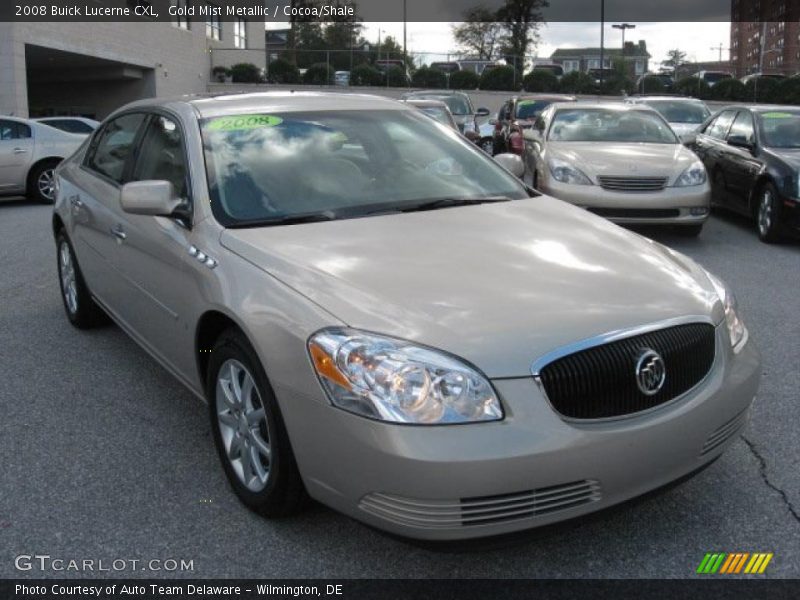 Gold Mist Metallic / Cocoa/Shale 2008 Buick Lucerne CXL