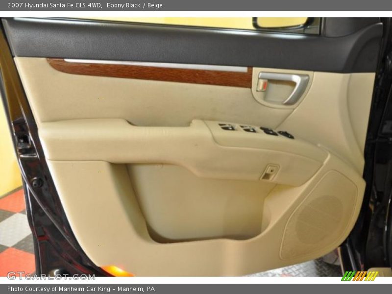 Ebony Black / Beige 2007 Hyundai Santa Fe GLS 4WD
