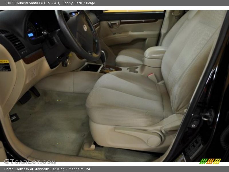 Ebony Black / Beige 2007 Hyundai Santa Fe GLS 4WD