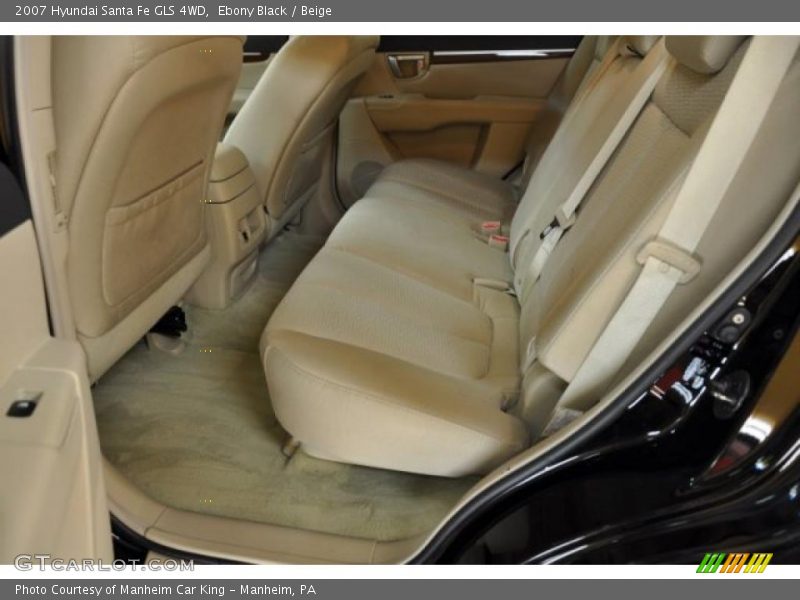 Ebony Black / Beige 2007 Hyundai Santa Fe GLS 4WD