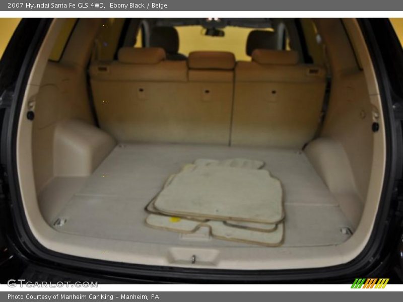 Ebony Black / Beige 2007 Hyundai Santa Fe GLS 4WD