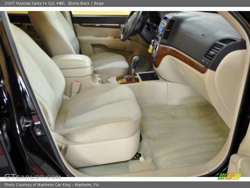 Ebony Black / Beige 2007 Hyundai Santa Fe GLS 4WD