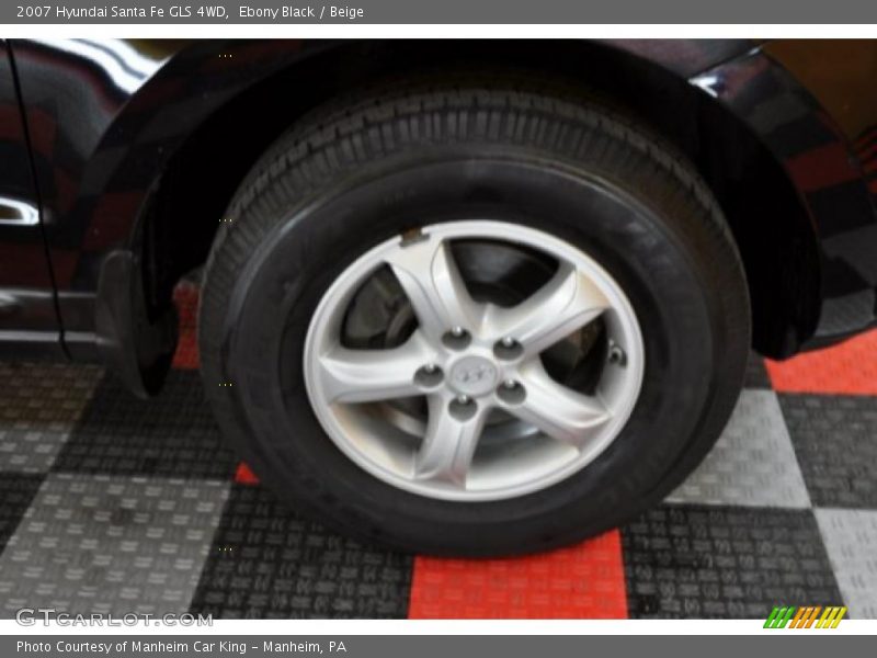 Ebony Black / Beige 2007 Hyundai Santa Fe GLS 4WD