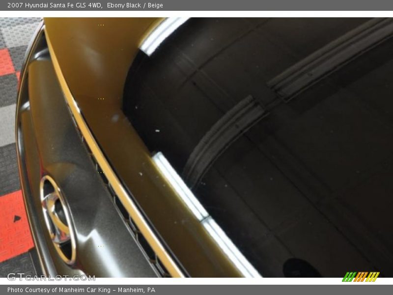 Ebony Black / Beige 2007 Hyundai Santa Fe GLS 4WD