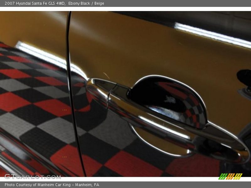 Ebony Black / Beige 2007 Hyundai Santa Fe GLS 4WD